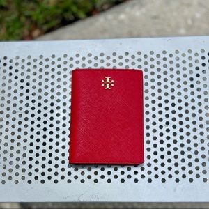 Tory Burch Wallet - “Emerson Foldable Leather Card Case”